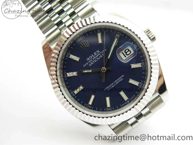Best AAA Replica Sites Bracelet Best 1:1 41 Marker ZF 2438 Steel 126334 Blue Dial A 904L Stick Edition on Jubilee DateJust Compact 1217